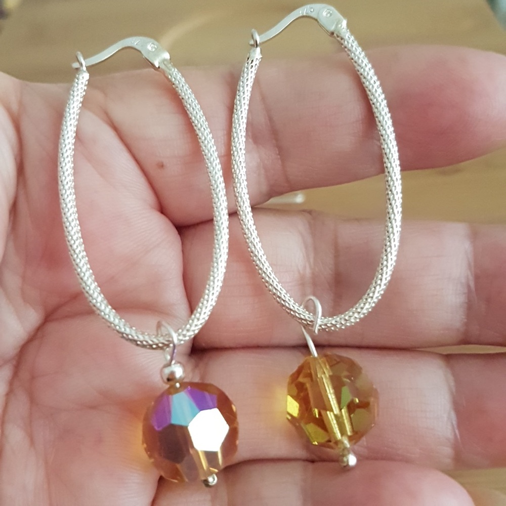 Handmade 925 Silver Earrings Laila Moon # 19